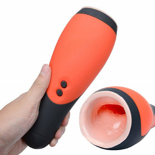 Vibrating Male Masturbator Pocket Pussy Stroker Blow Job Masturbation Sex Toy