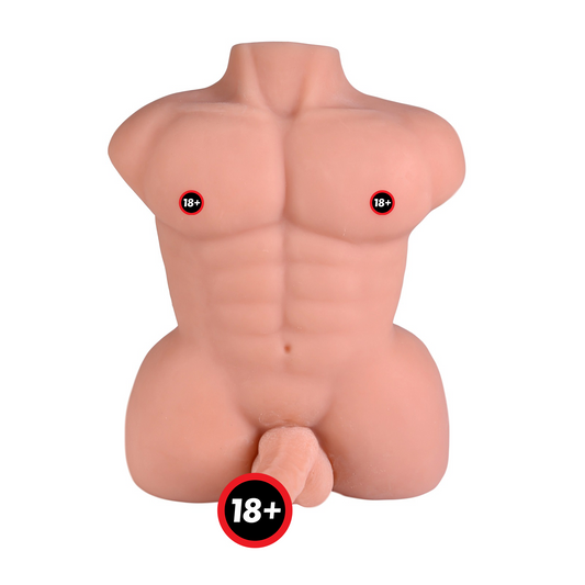 Male Masturbator Life-like Gay Sex Doll Realistic Torso Dildo Dong Cock Sex Toy