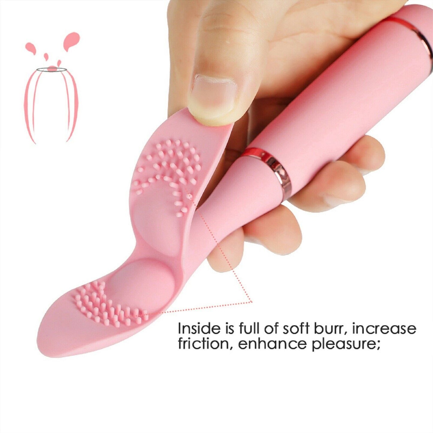 Rechargeable Nipple Clitoral Vibrator Female Clit Stimulator Dildo Sex Toy NEW