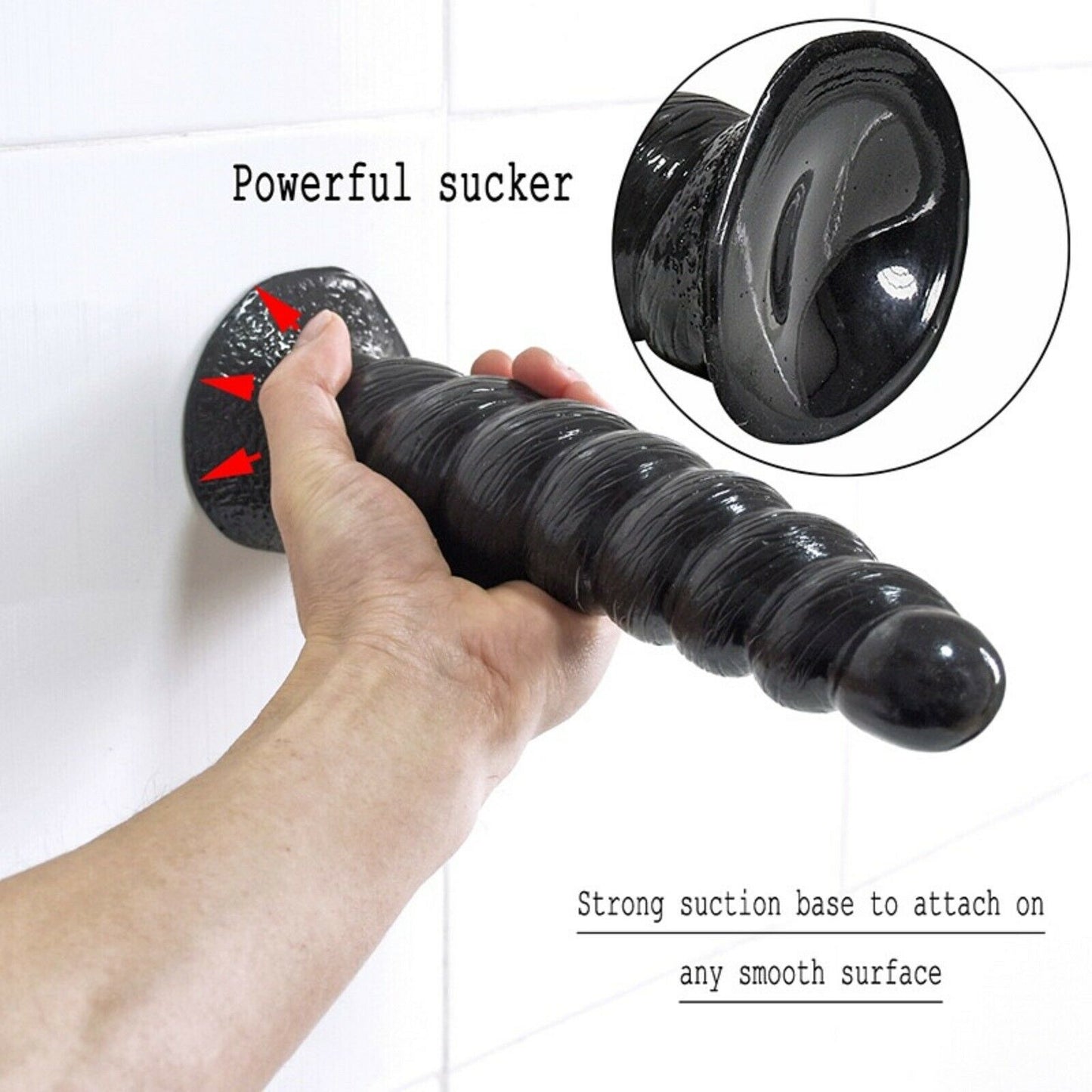 9.6" Thick Spiral Big Dildo Long Anal Plug Gay Dong Huge Monster Giant Sex Toy