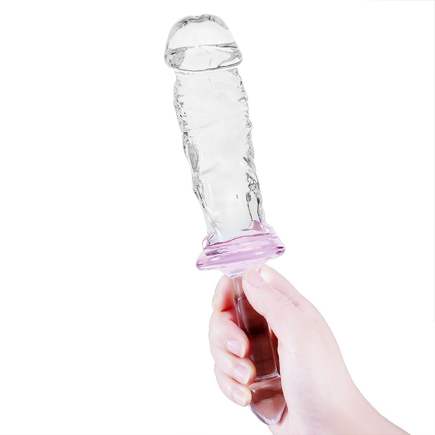 Crystal Glass Dildo Dong Thruster Wand Massager Huge Anal Beads LARGE Sex Toy