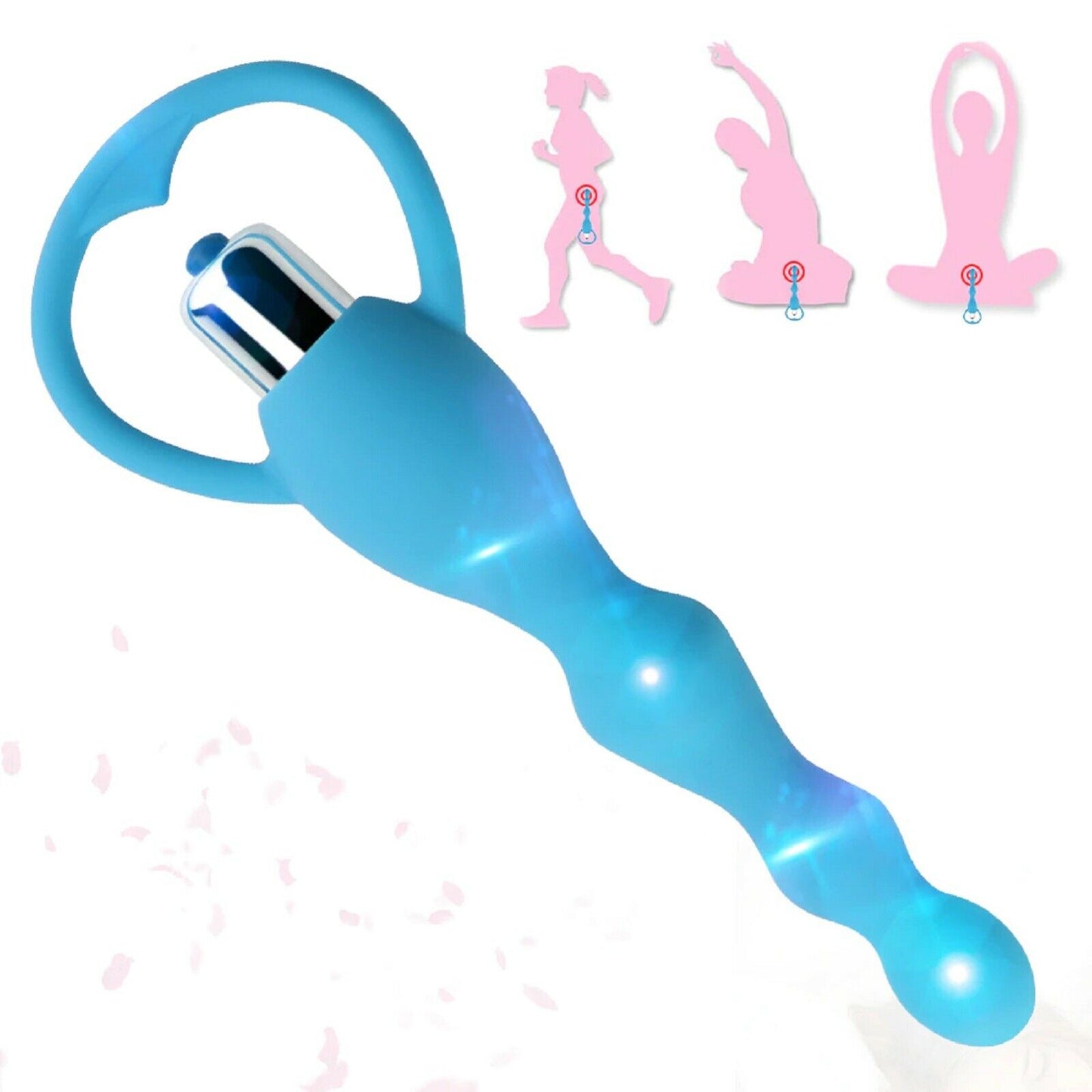 Vibrator Anal Butt Plug Vibrating Anal Beads Dildo Prostate Massager Sex Toy NEW