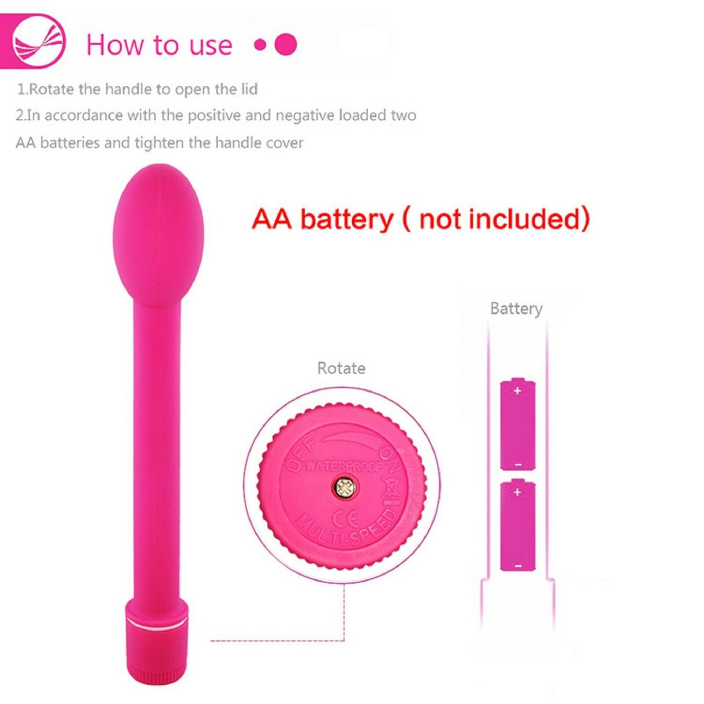 BIG Anal Vibrator Bead Butt Plug Vibrating Prostate Massager Dildo Large Sex Toy