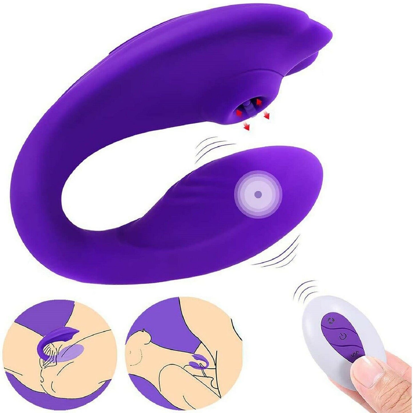Sucking Clit Vibrator Couples Rechargeable Clitoral Stimulator G Spot Sex Toy