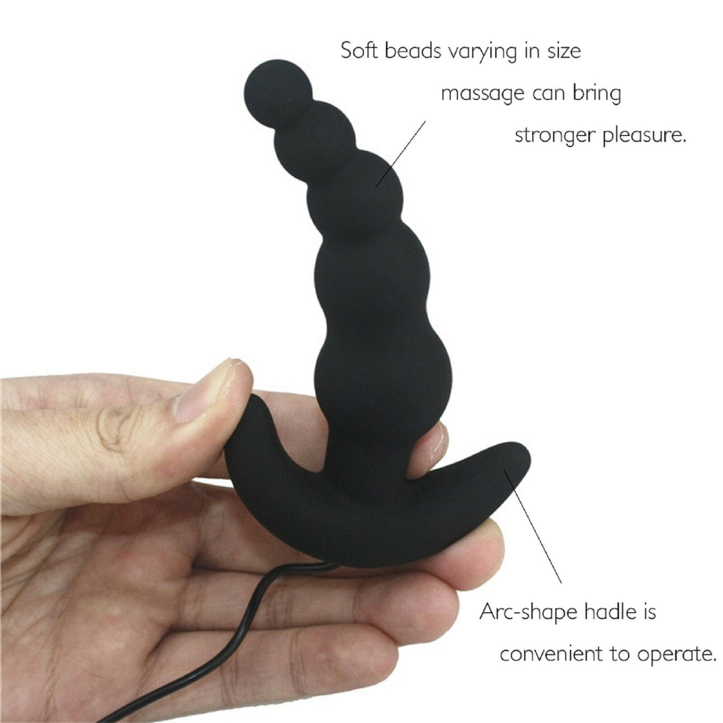 Prostate Massager Male Female Vibrator G-Spot Anal Bead Butt Plug Dildo Sex Toy