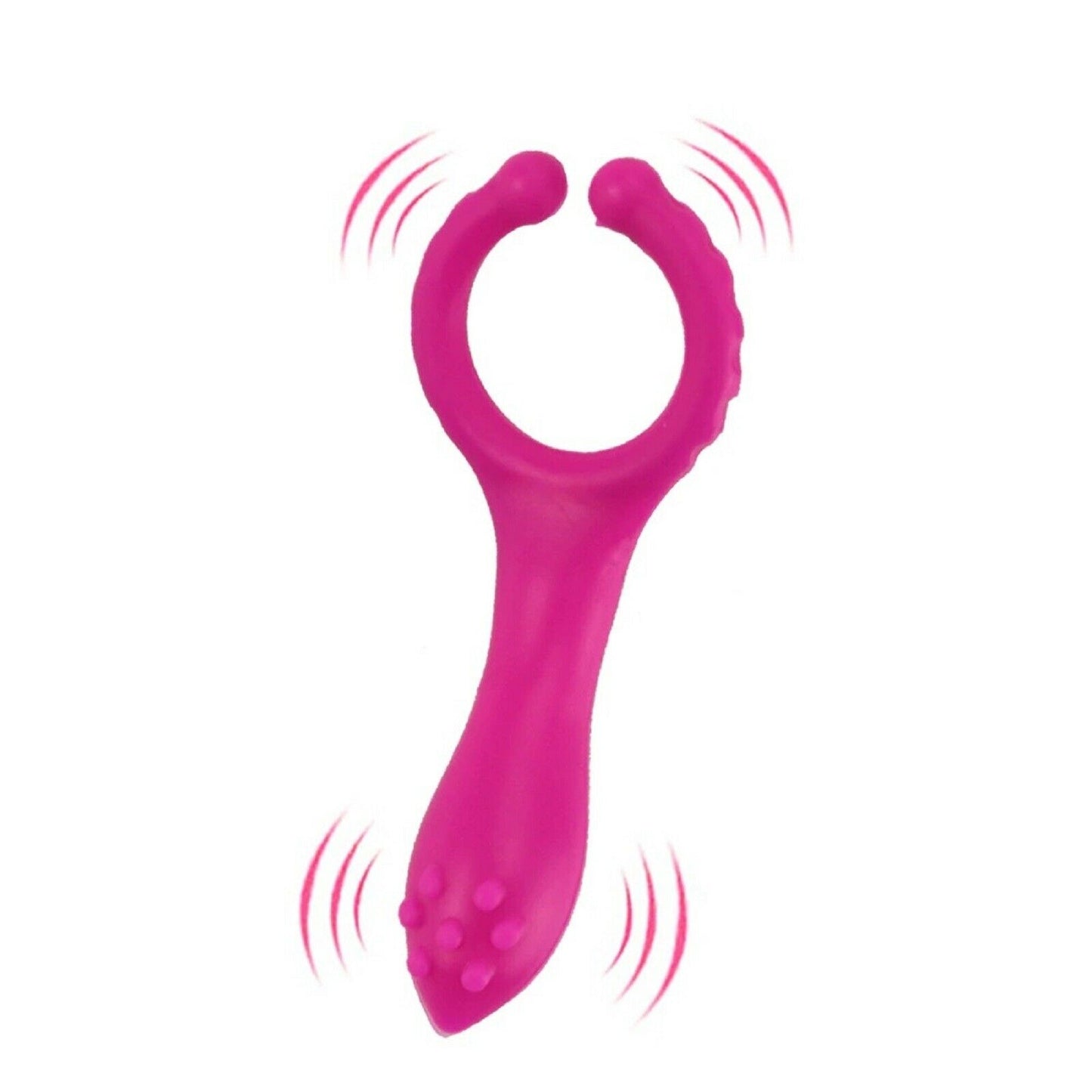 Vibrating Cock Ring Penis Couples Clip Clitoris Anal Stimulator Vibrator Sex Toy