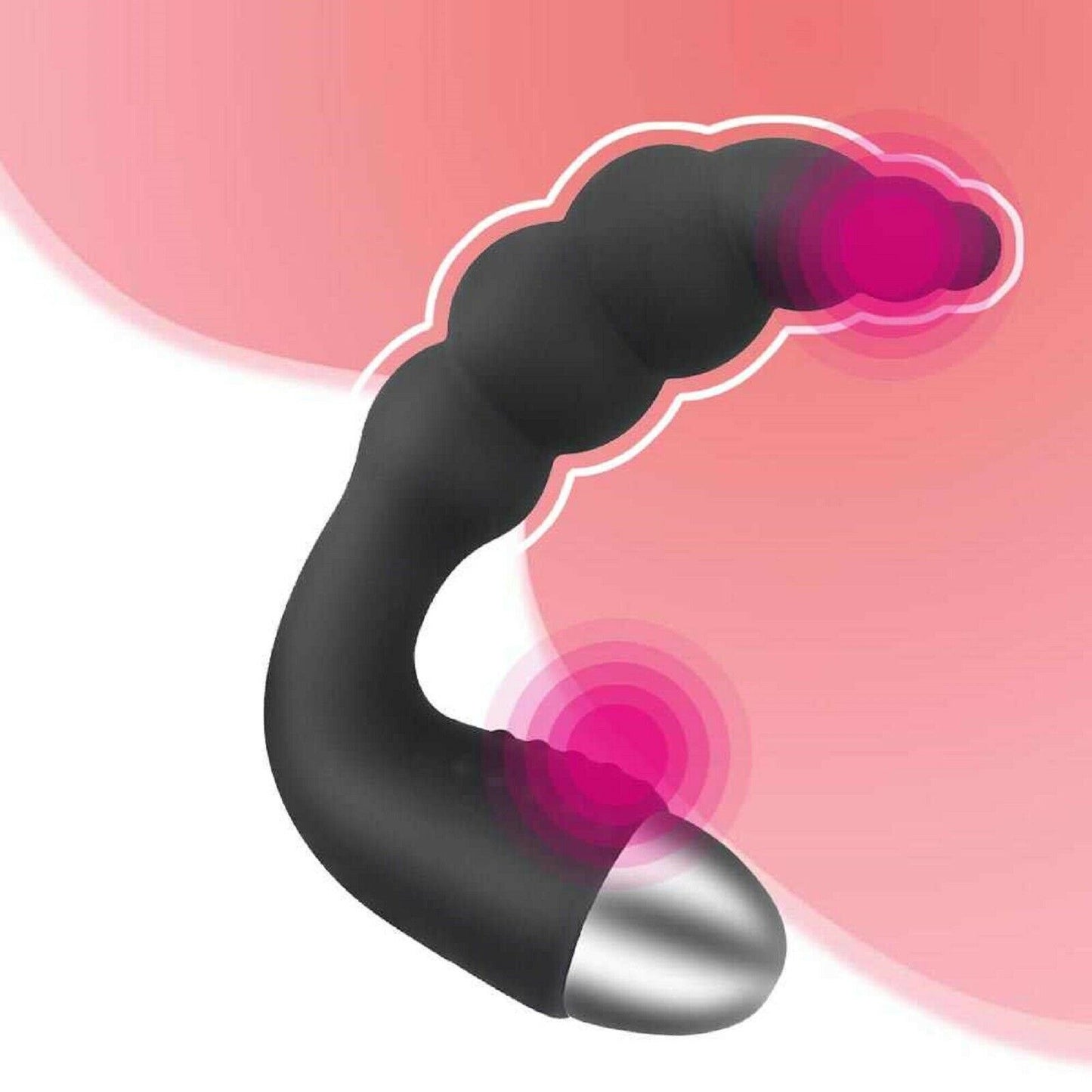 Prostate Massager Mens Female Vibrator Anal Plug USB Rechargeable Dildo Sex Toy