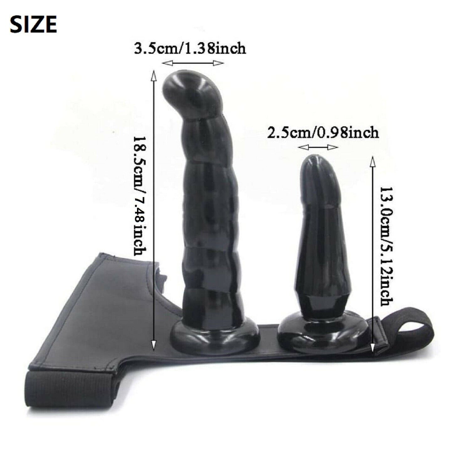 Wearable Double Dildo Strap On Harness Lesbian Couples Dong Gay Adult Sex Toy