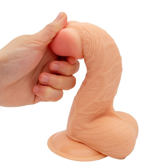7.9" BIG Dildo Dong Realistic Penis Cock Massive Thick Suction Cup HUGE Sex Toy