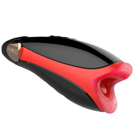 Male Masturbator Cup Auto Heat Vibrating Oral Masturbation Stroker Mens Sex Toy