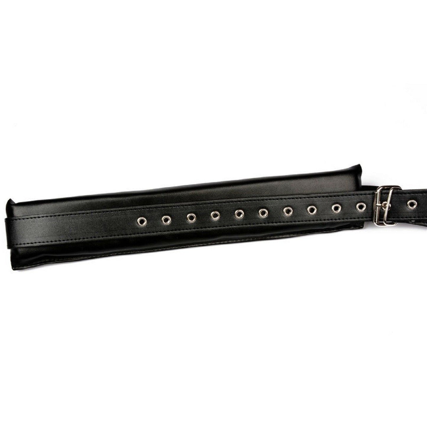 BDSM Fetish Set Bondage Restraint Neck Leg Open Strap PU Leather Adult Sex Toy