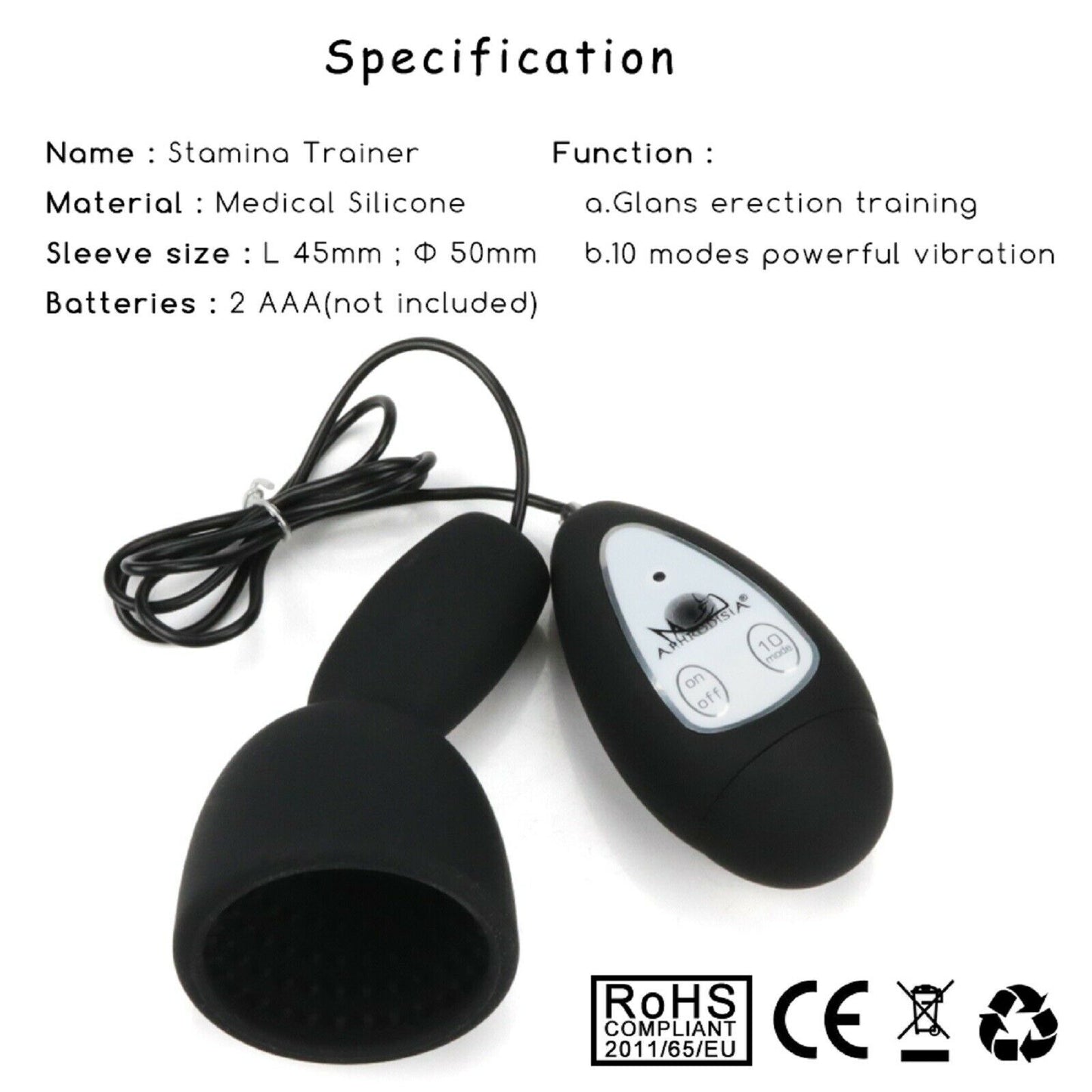 Vibrating Male Masturbator Stroker Automatic Penis Vibrator Trainer Men Sex Toy