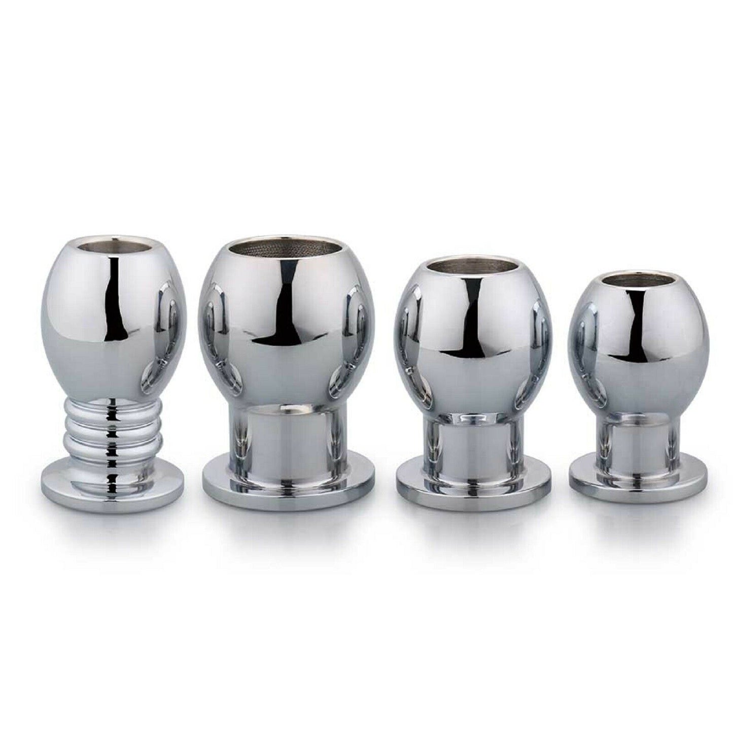 Hollow Steel Anal Butt Plug Dildo Speculum Dilator Stretcher Peephole Sex Toy