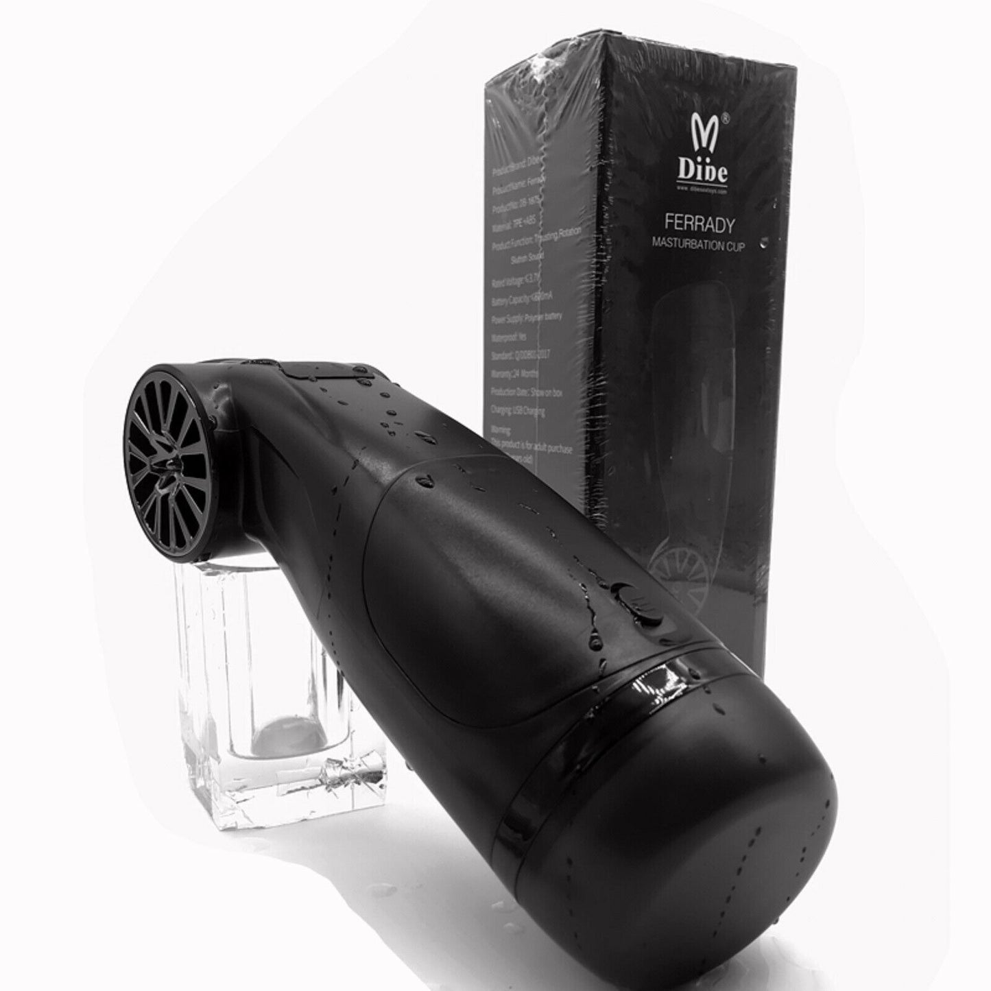 Male Masturbator Auto Rotation Realistic Pussy Stroker Cup USB Adult Sex Toy