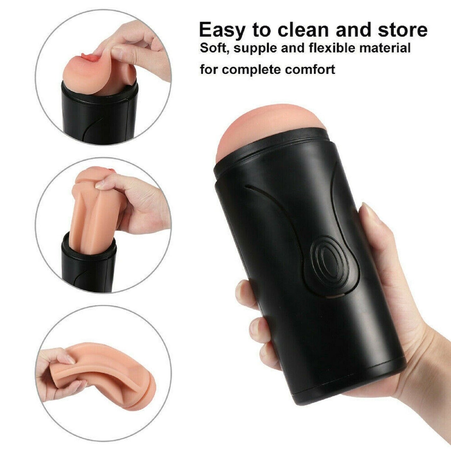 Realistc Pussy Squeeze Masturbator Male Masturbation Cup Stroker Vagina for Men