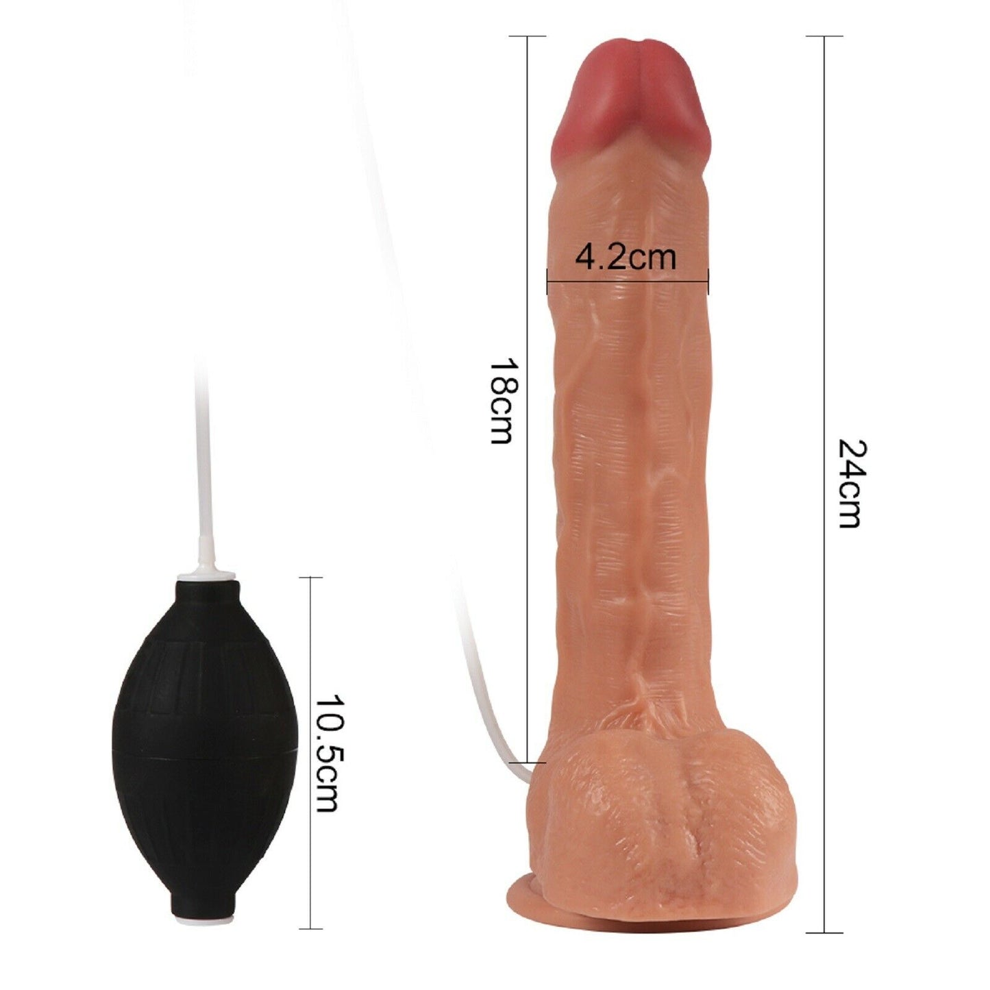 9.4" Large Ejaculating Squirting Dildo Dong Suction Cup Realistic Peins Sex Toy