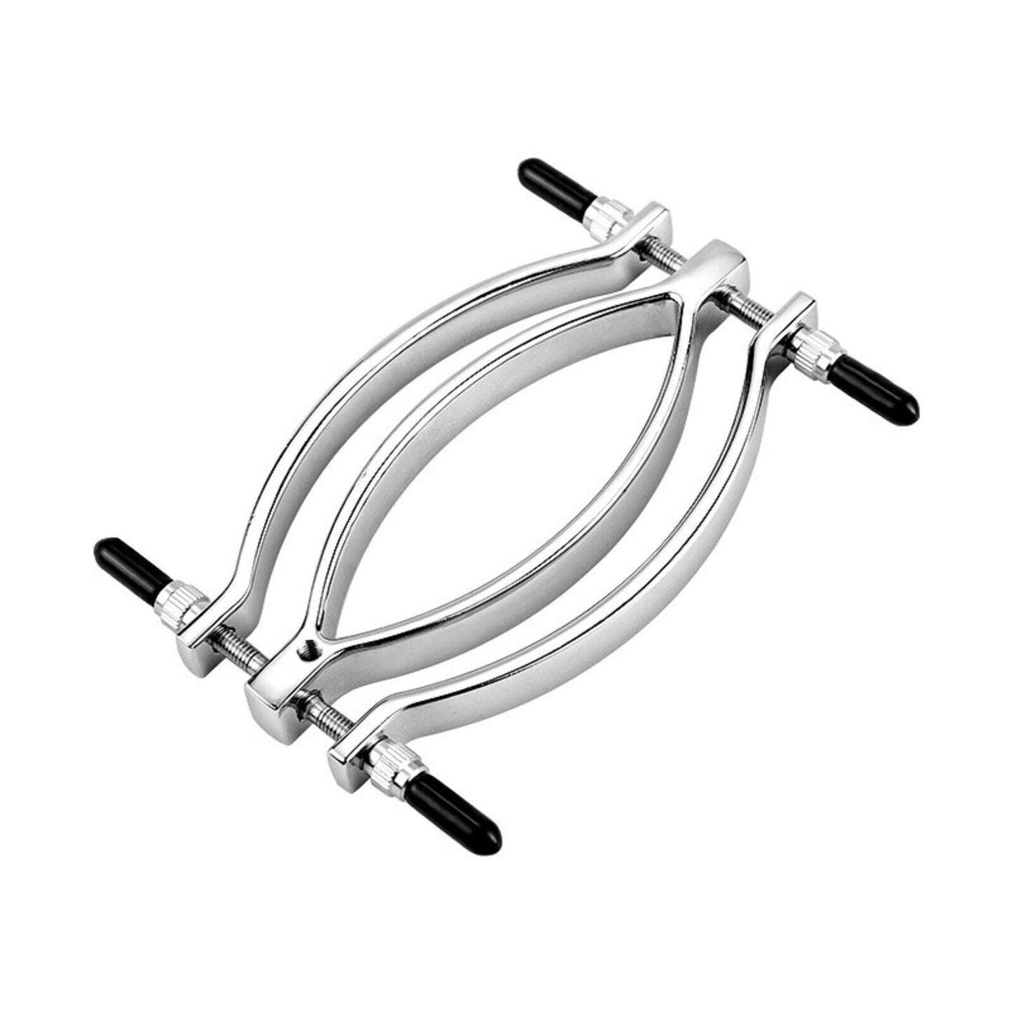 Alloy Clitoral Labia Clamps Metal Chain Leash Clip Fetish Bondage BDSM Sex Toy