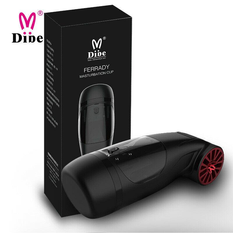 Male Masturbator Auto Rotation Realistic Pussy Stroker Cup USB Adult Sex Toy