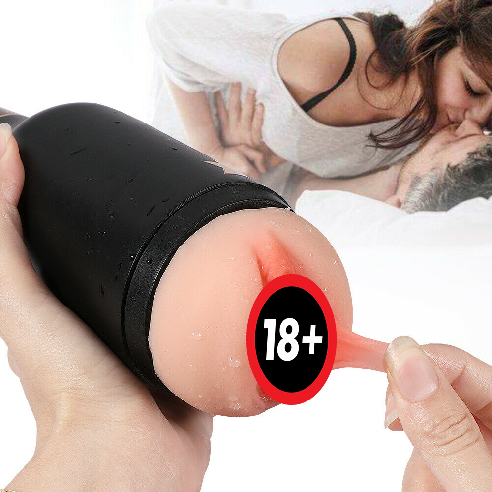 Masturbation Cup Male Masturbator Pussy Stroker Realistic Pocket Mens Sex Toy