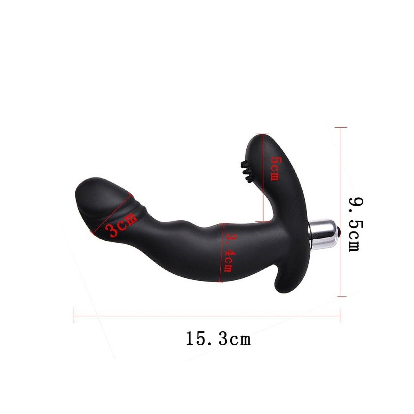 Vibrating Prostate Massager Male G-Spot Vibrator Anal Bead Butt Plug Men Sex Toy