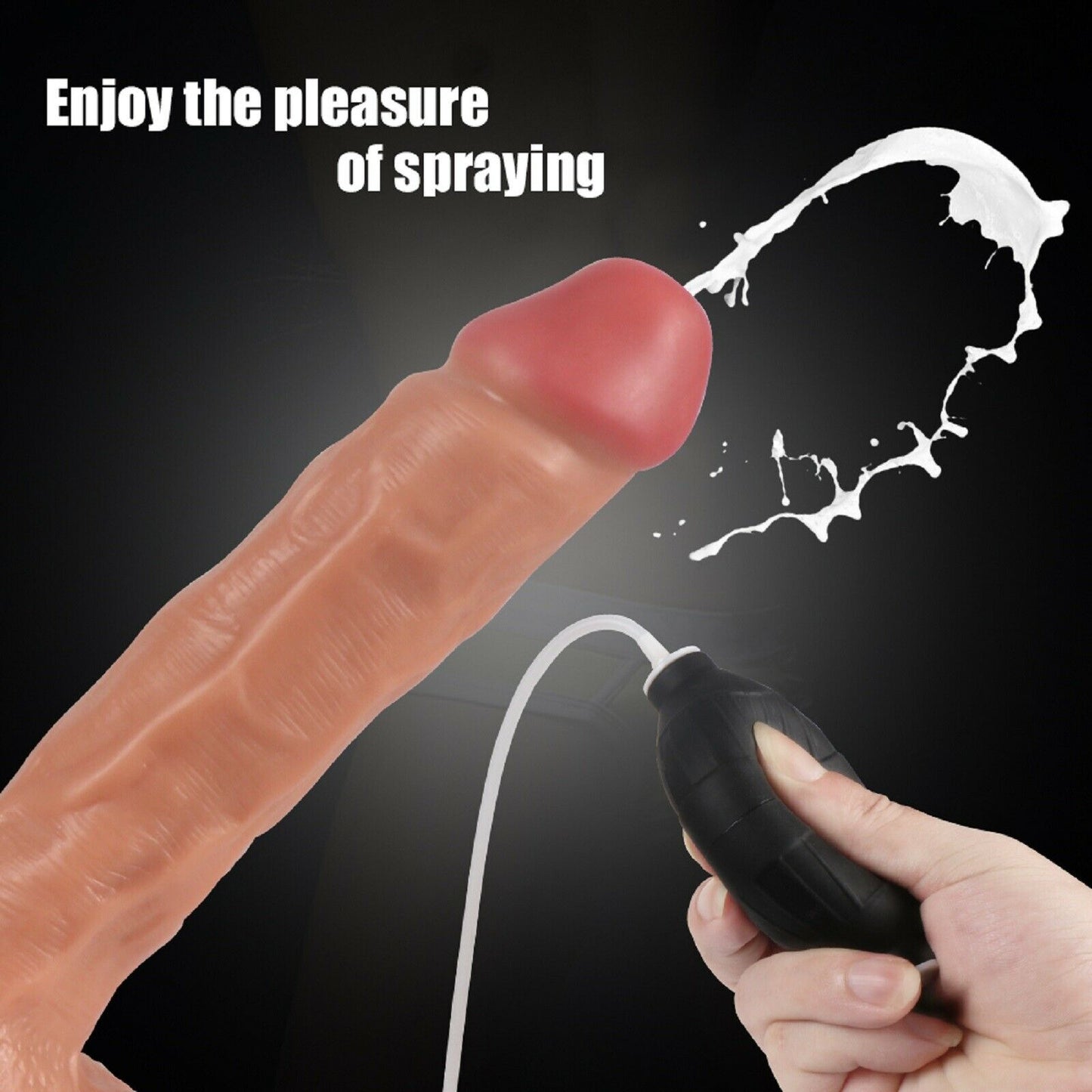 9.4" Large Ejaculating Squirting Dildo Dong Suction Cup Realistic Peins Sex Toy