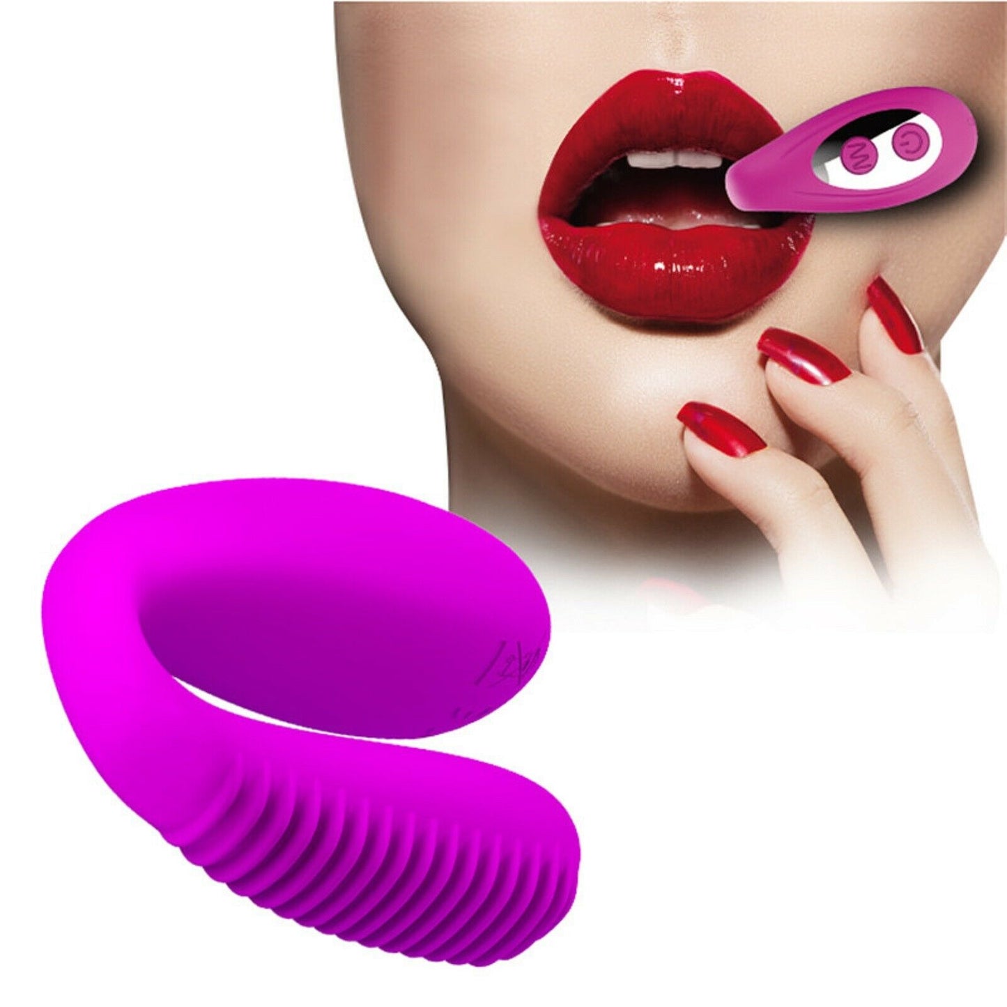 Couples Oral Vibrator Blowjob Vibe Wearable Mouth Stimulator USB Adult Sex Toy