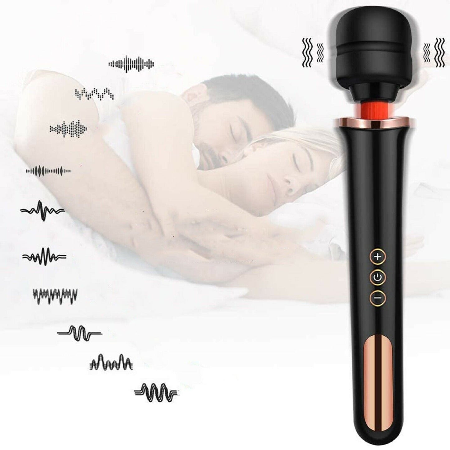 Large Rechargeable Dildo Magic Wand Vibrator Clit Stimulator Cordless Sex Toy