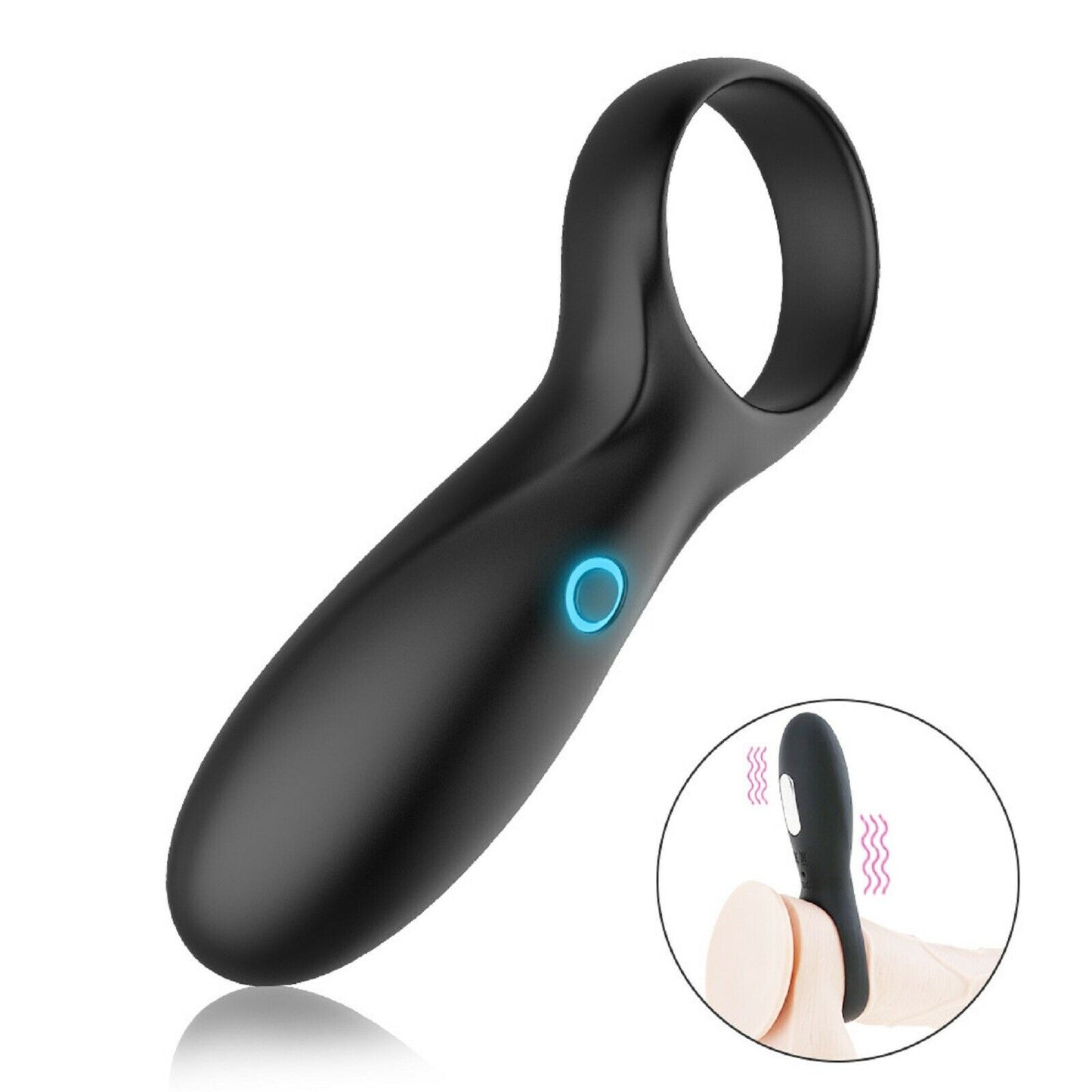 Vibrating Cock Ring Penis Clitoris Clit Vibrator Rechargable Couples Men Sex Toy