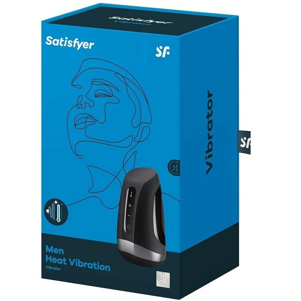 Satisfyer Men Heat Vibration Pocket Pussy USB Male Masturbation Cup Sex Toy New