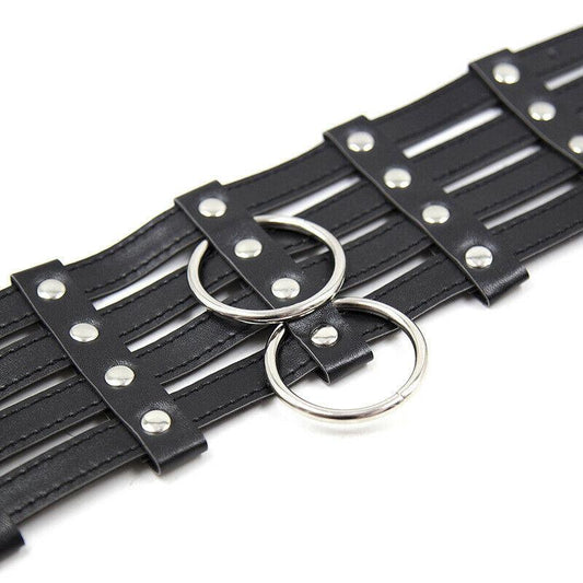 BDSM Bondage Collar Set Leash Metal Chain Restraints Fetish Choker Kit Sex Toy