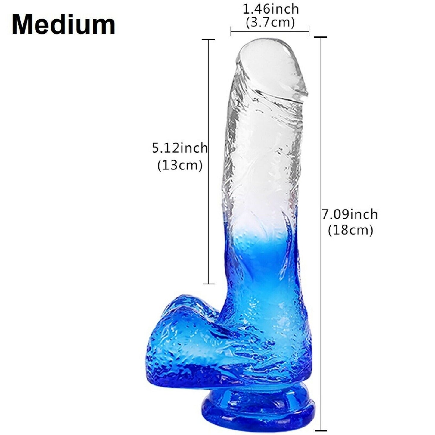 Dildo Dong Realistic Big Penis Cock Balls Vaginal Anal Suction Cup Adult Sex Toy