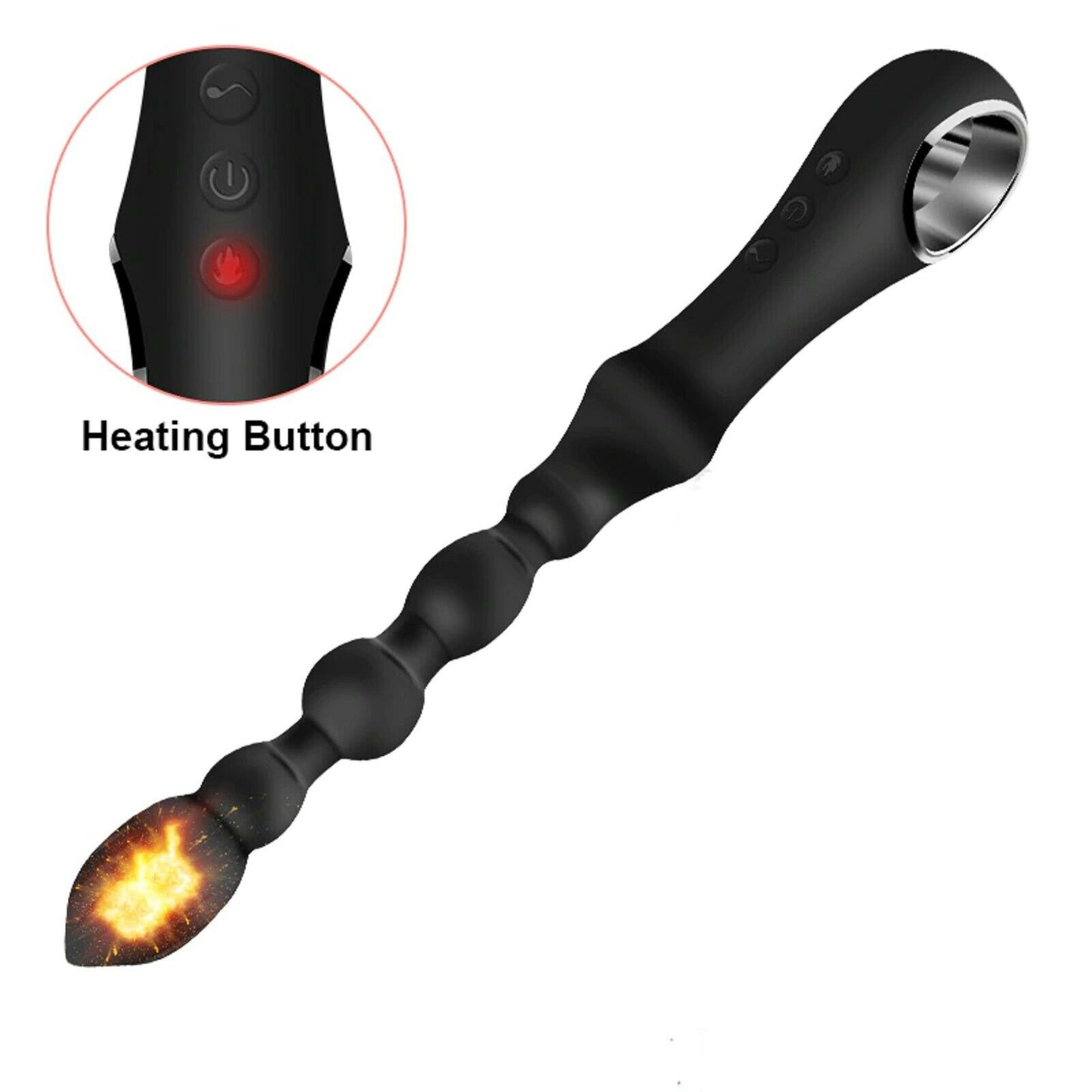 Prostate Massager Anal Beads Vibrator G-Spot Large  Butt Plug Dildo Men Sex Toy