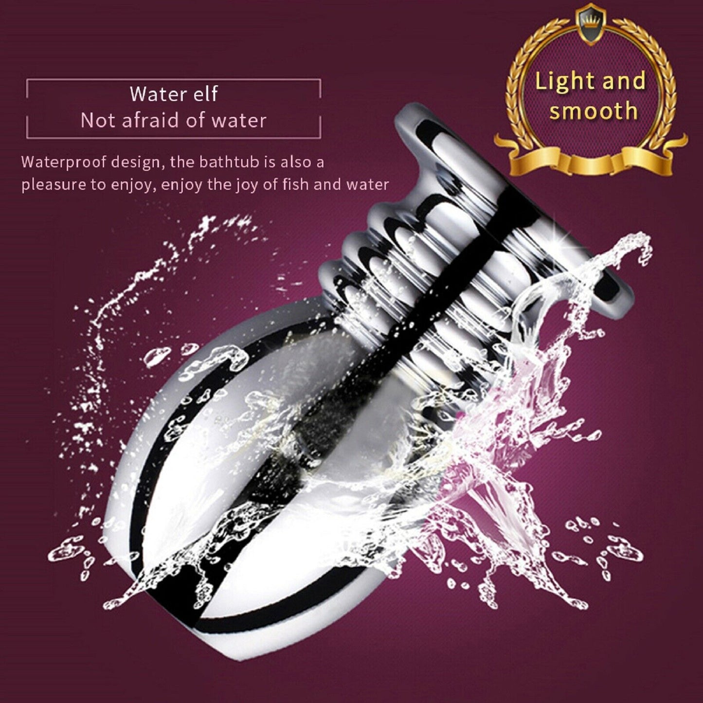 Hollow Steel Anal Butt Plug Dildo Speculum Dilator Stretcher Peephole Sex Toy