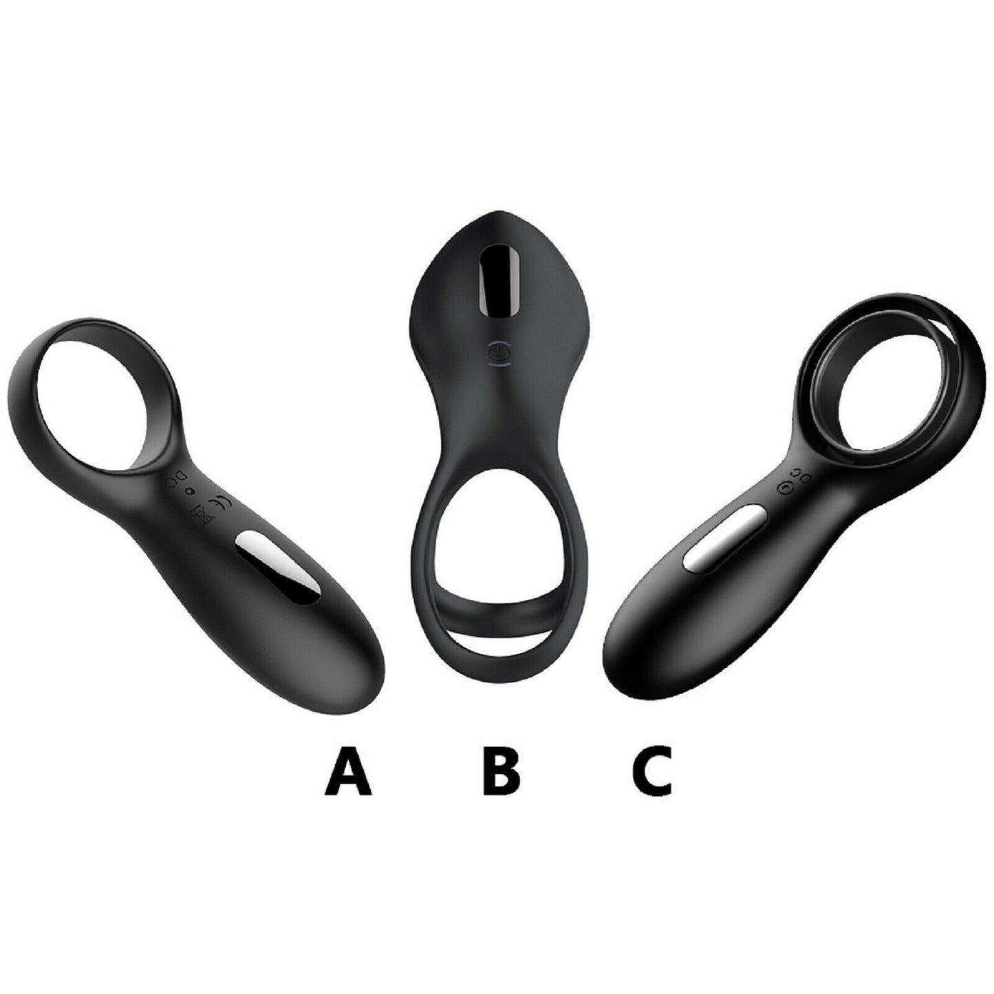 Vibrating Cock Ring Penis Clitoris Clit Vibrator Rechargable Couples Men Sex Toy