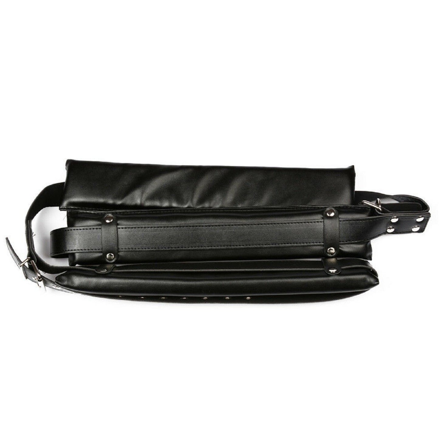 BDSM Fetish Set Bondage Restraint Neck Leg Open Strap PU Leather Adult Sex Toy