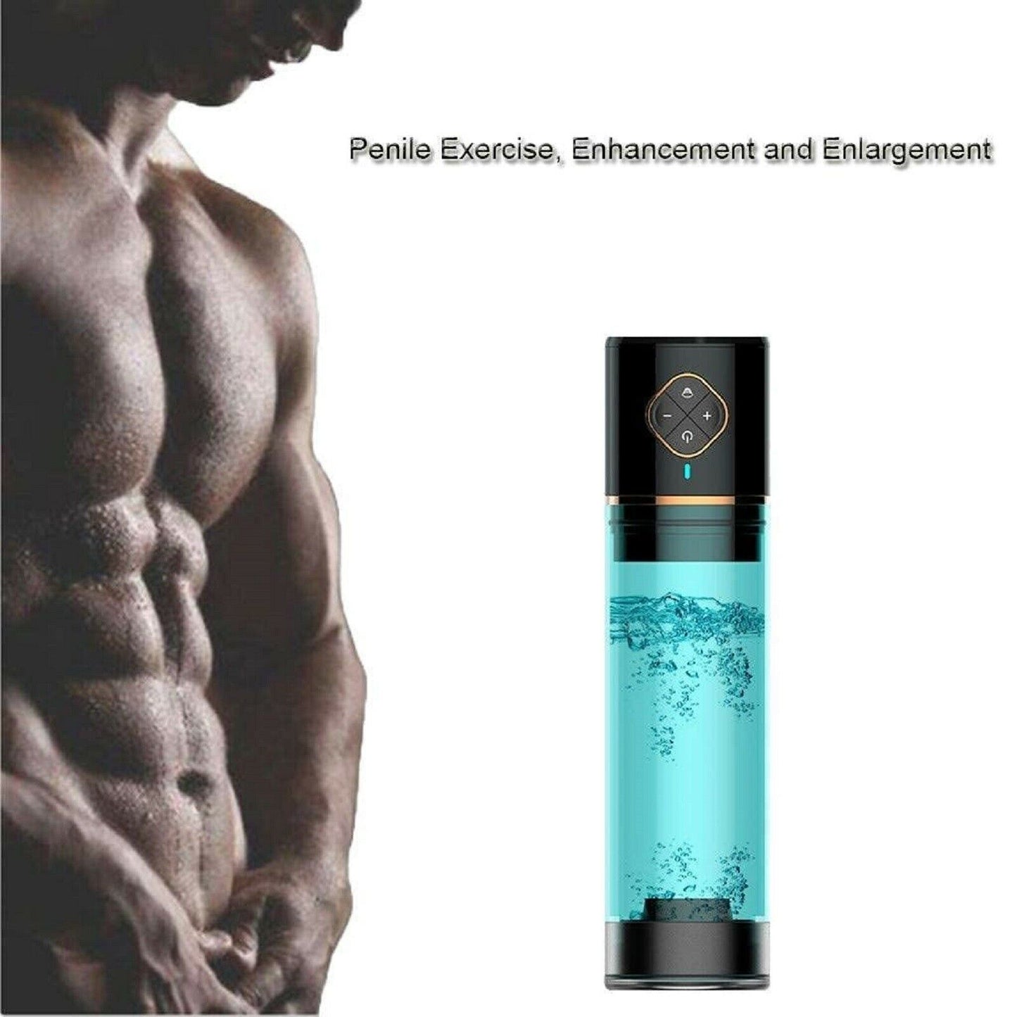 Rechargeable Vacuum Water Hydro Pump Enlarger Male Penis Cock Erection Stretcher