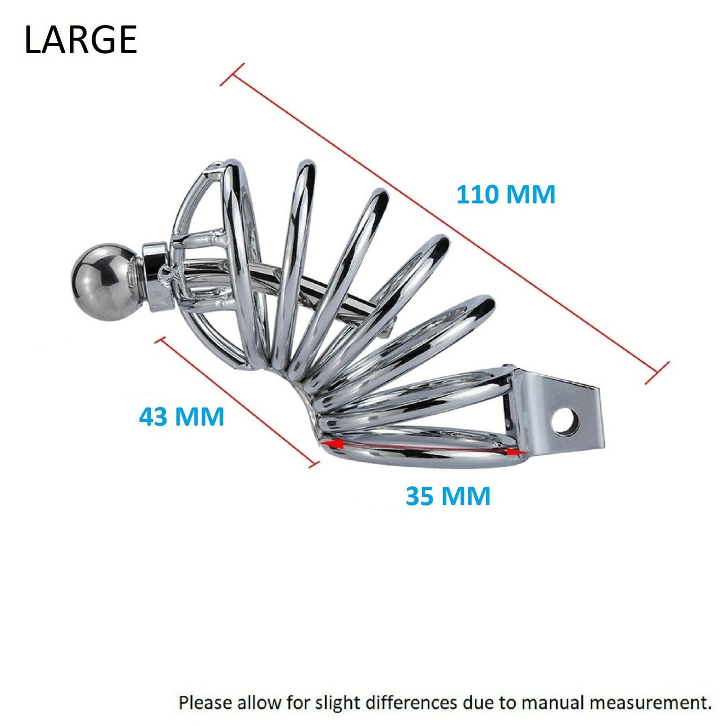 BDSM Cock Penis Cage Male Chastity Kit Steel Urethra Fetish Restraint Bondage