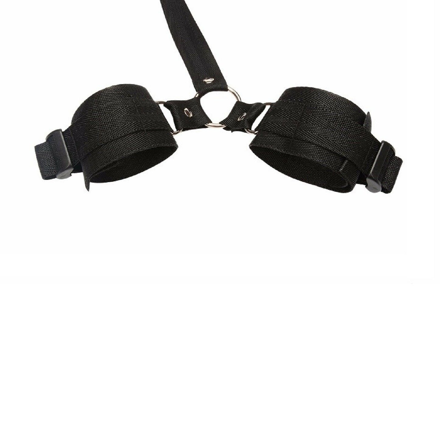 BDSM Hand Cuffs & Neck Collar Back Bondage Restraint Choker S&M Adult/Sex Toy