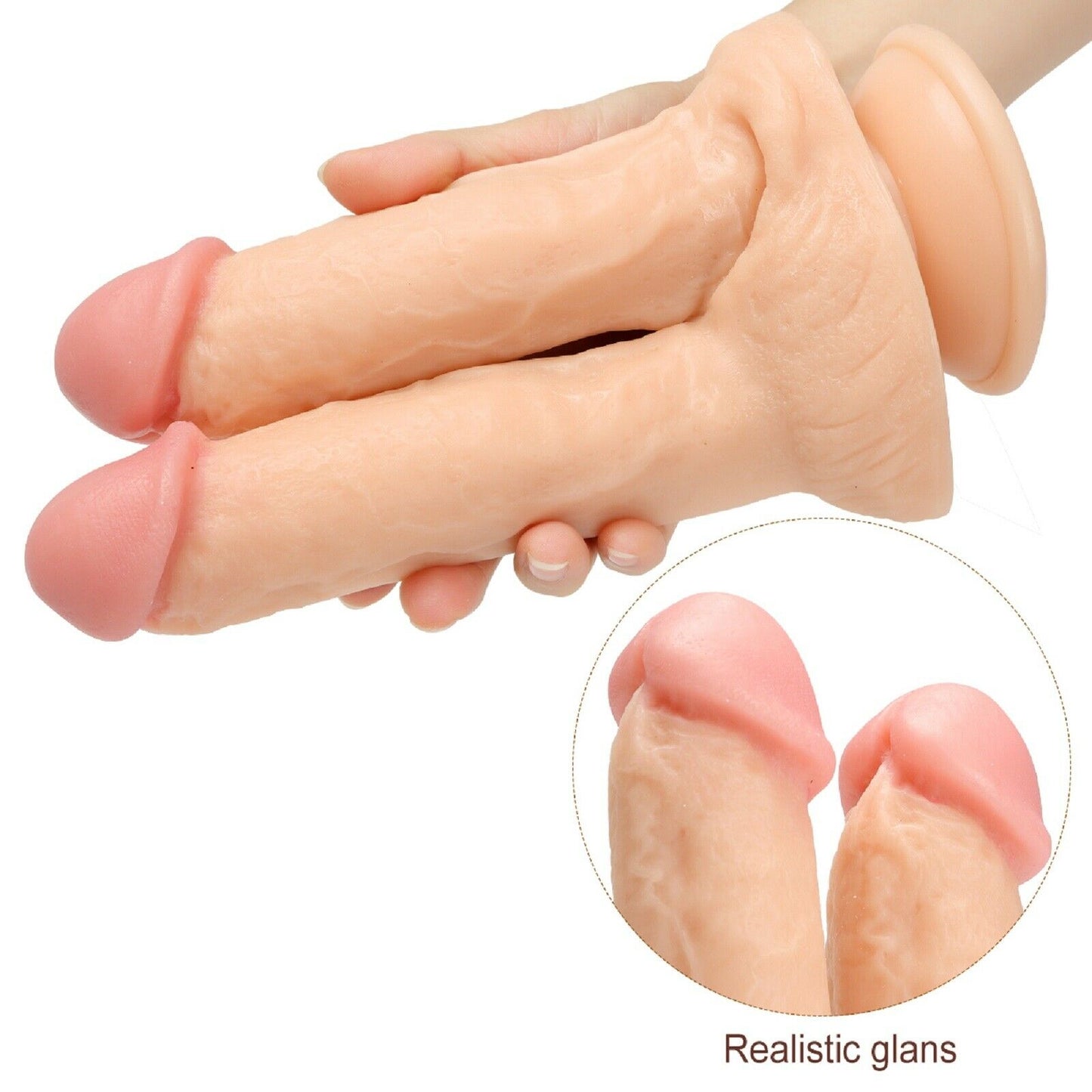 Extra Large BIG Double Ended FAT Dildo Dong Penetration Anal Vaginal Sex Toy NEW