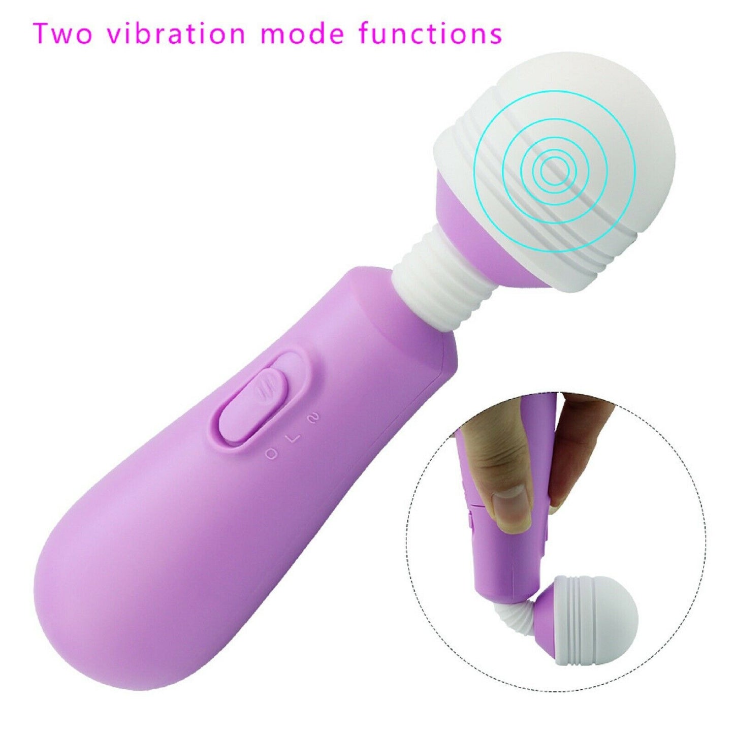Mini Wand Vibrator G-Spot Dildo Clitoral Stimulator Clit Massager AV Sex Toy NEW