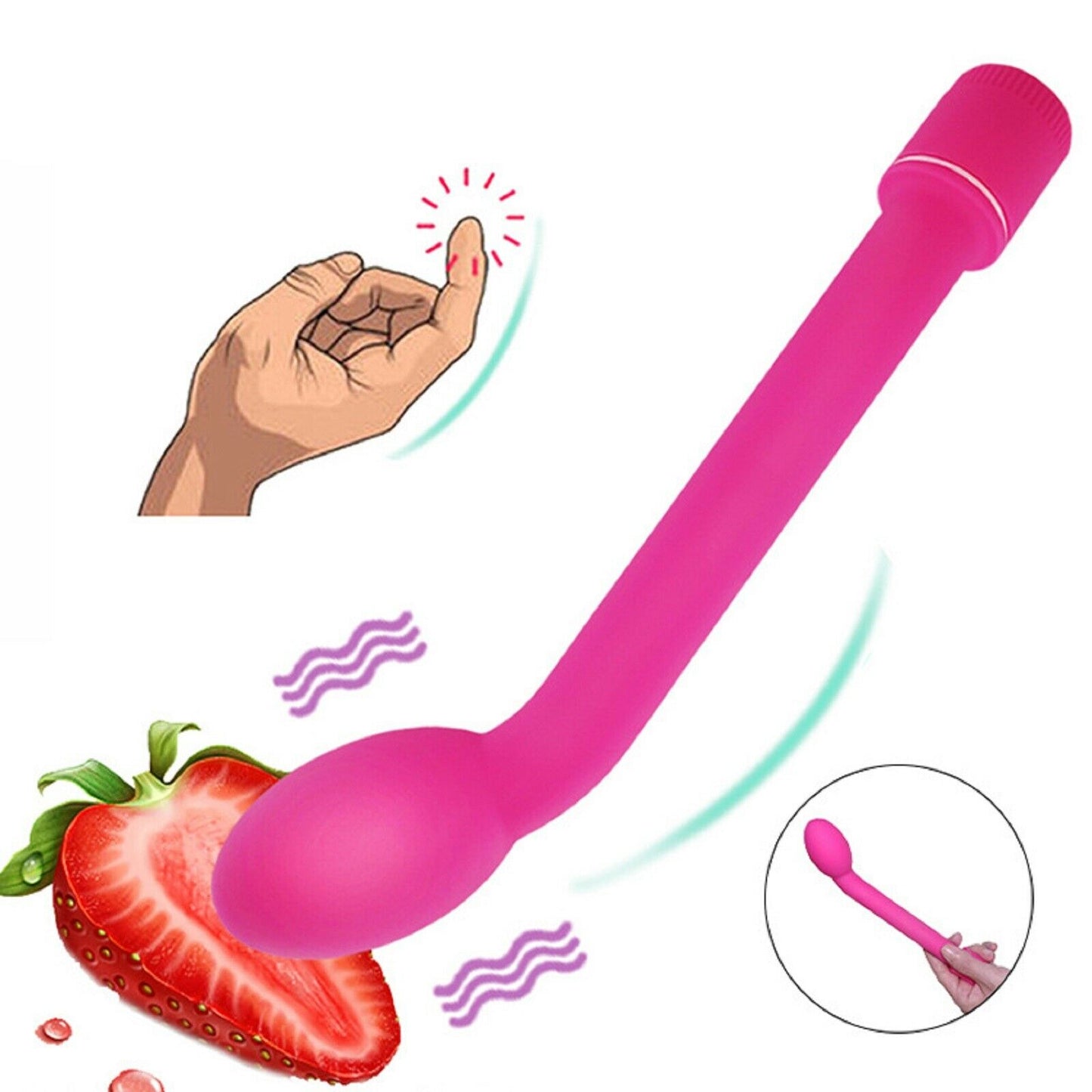 BIG Anal Vibrator Bead Butt Plug Vibrating Prostate Massager Dildo Large Sex Toy