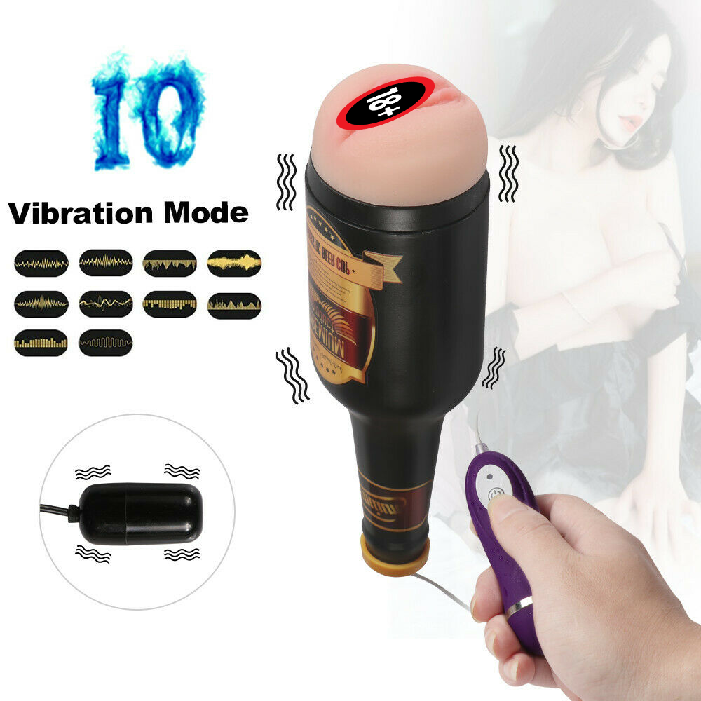 Masturbation Cup Male Masturbator Pussy Stroker Realistic Pocket Mens Sex Toy