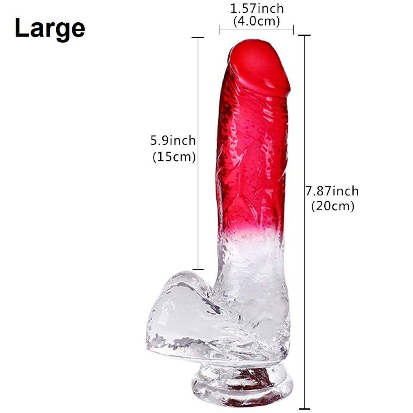 Dildo Dong Realistic Big Penis Cock Balls Vaginal Anal Suction Cup Adult Sex Toy