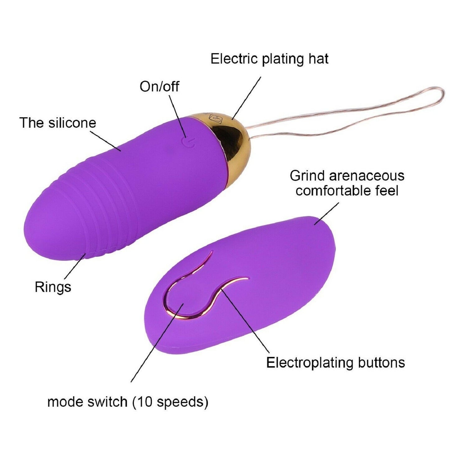 Remote Control Vibrator Wearable Dildo Clit Vibrating Panties USB Female Sex Toy