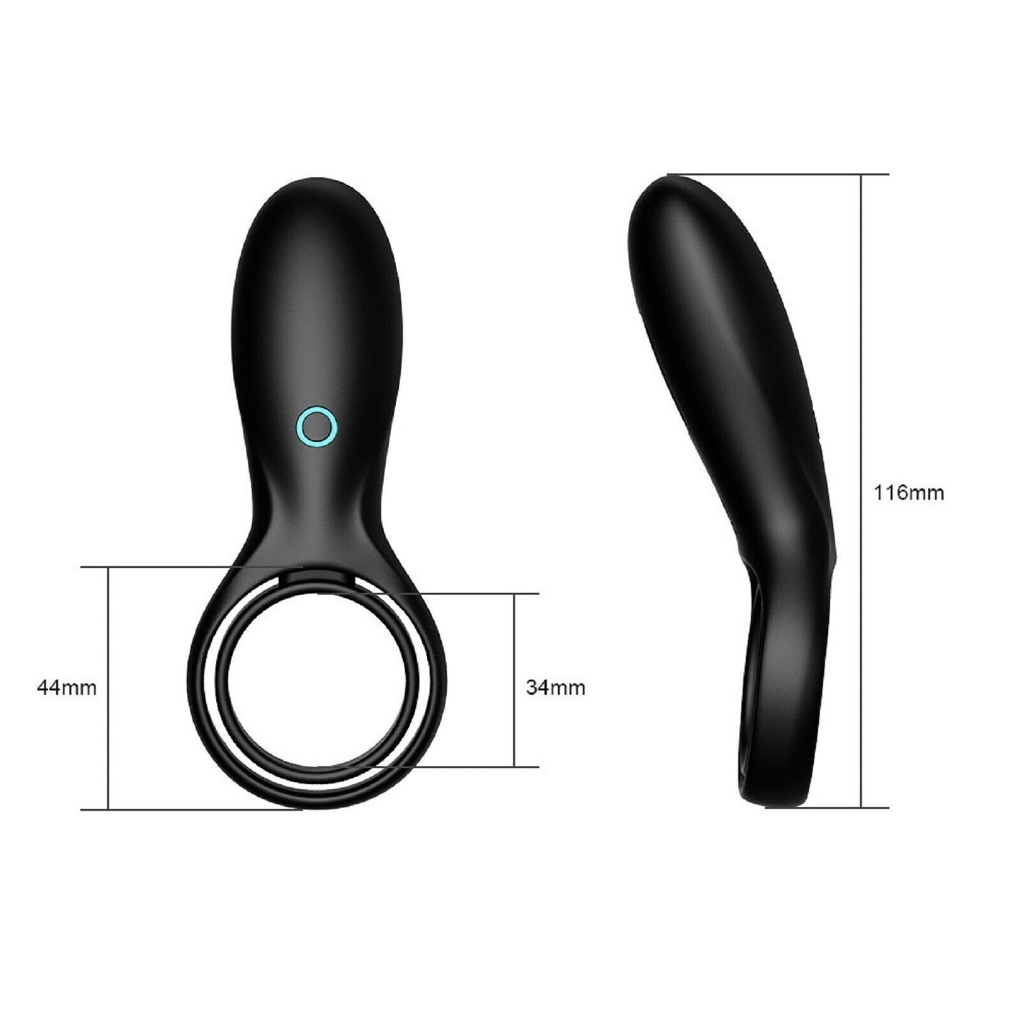 Vibrating Cock Ring Penis Clitoris Clit Vibrator Rechargable Couples Men Sex Toy