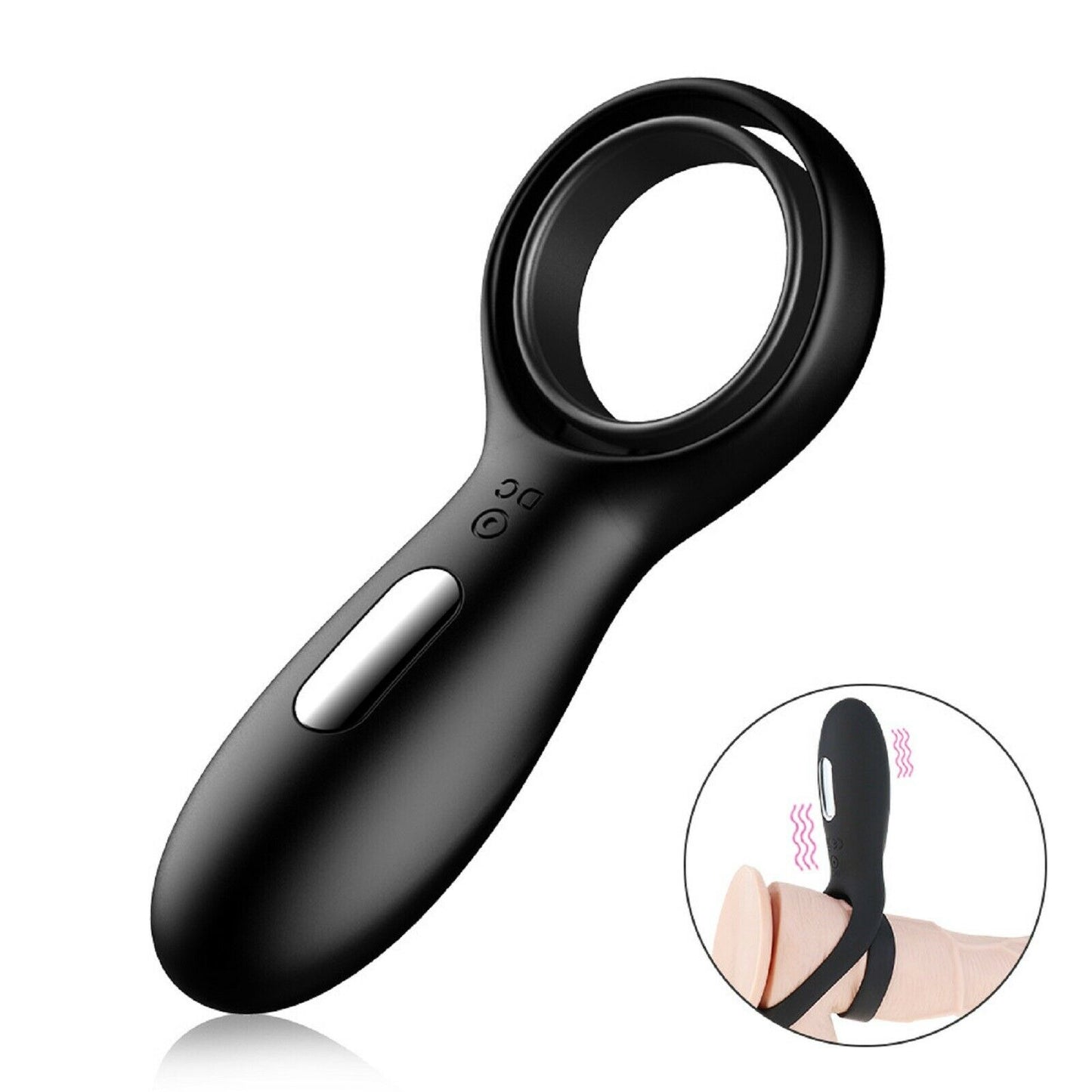 Vibrating Cock Ring Penis Clitoris Clit Vibrator Rechargable Couples Men Sex Toy