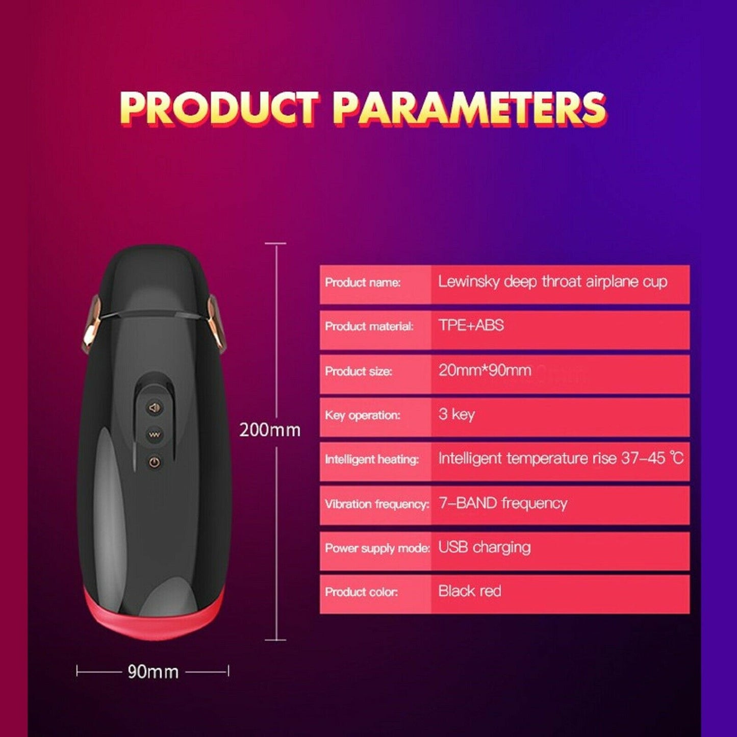 Male Masturbator Cup Auto Heat Vibrating Oral Masturbation Stroker Mens Sex Toy