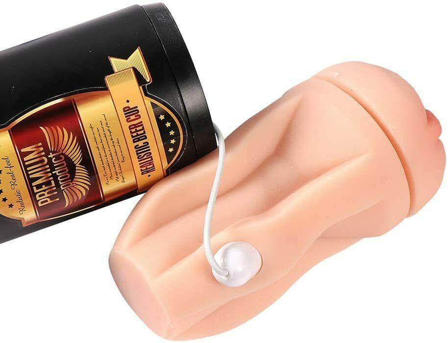 Masturbation Cup Male Masturbator Pussy Stroker Realistic Pocket Mens Sex Toy