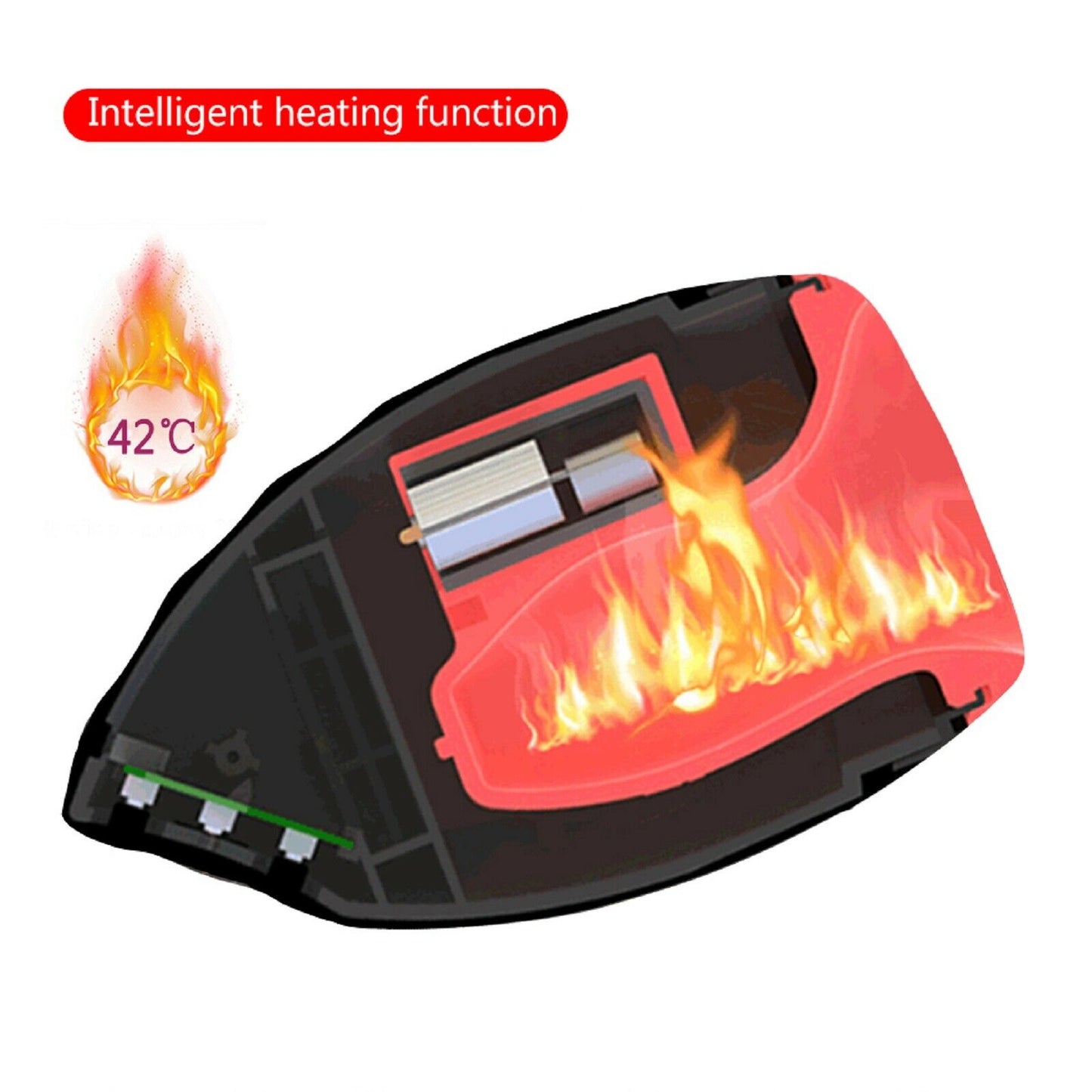 Male Masturbator USB Auto Heating Vibrating Oral Stoker Pocket Pussy Sex Toy NEW