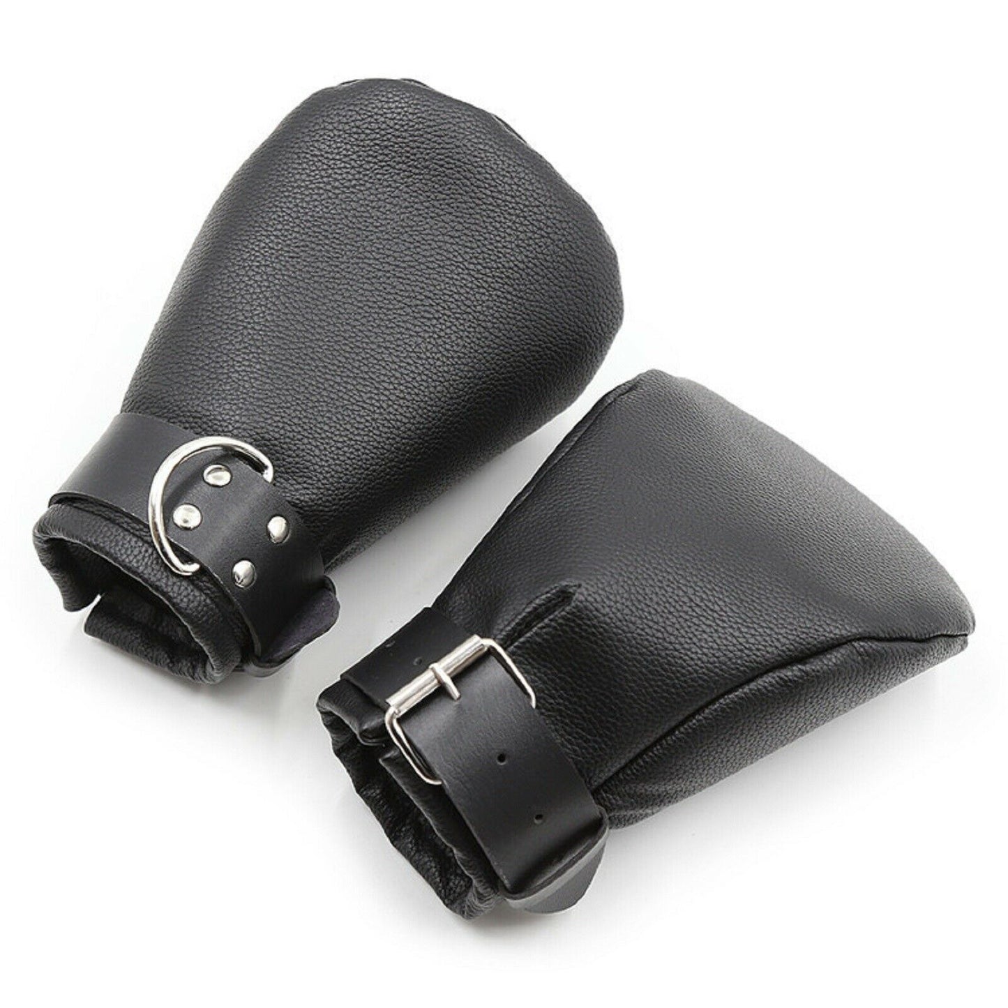 Pup Play Bondage Mittens Gloves Puppy BDSM Fetish Restraint PU Leather Sex Toy